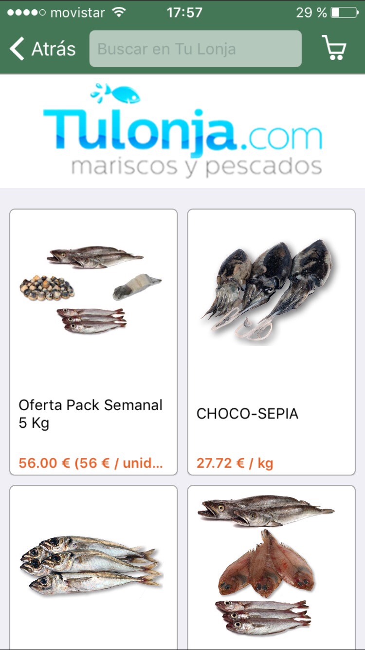 Pescados y mariscos - TuLonja