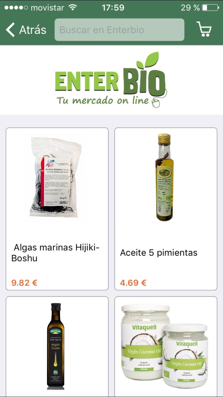 Productos ecológicos - Enterbio